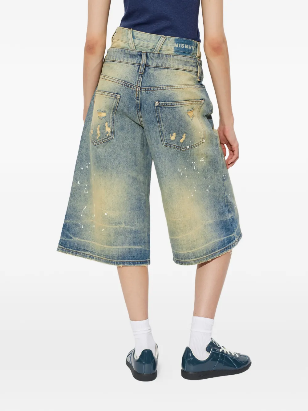 MISBHV Denim shorts Blauw