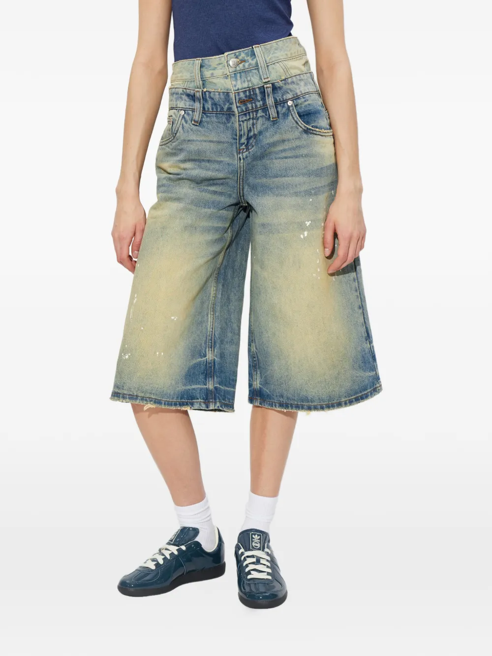 MISBHV Denim shorts Blauw