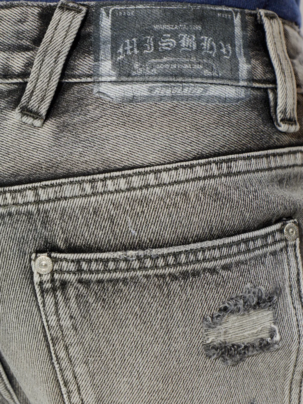 MISBHV Gerafelde jeans Grijs