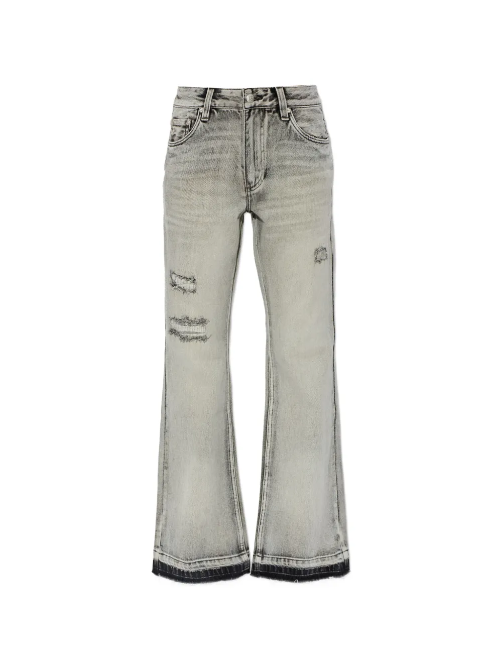 MISBHV distressed flared jeans - Grigio