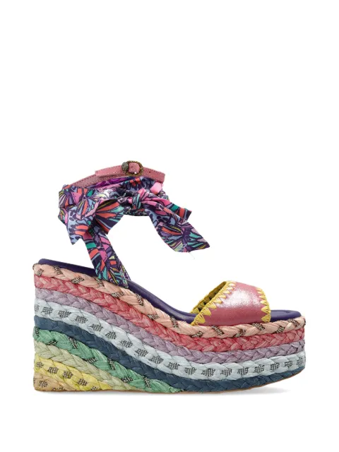 Kurt Geiger London Chelsea scarf wedge sandals