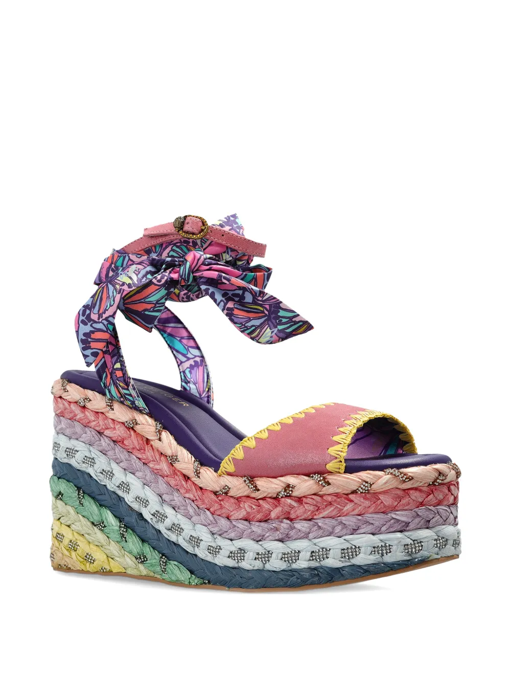 Kurt Geiger London Chelsea sandalen met sleehak Roze