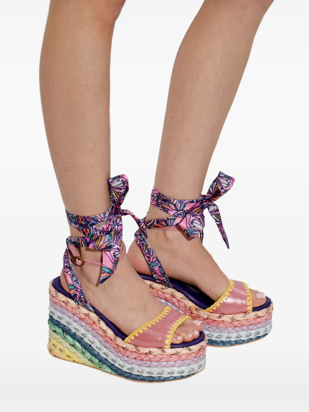 Kurt Geiger London Chelsea sandalen met sleehak Roze