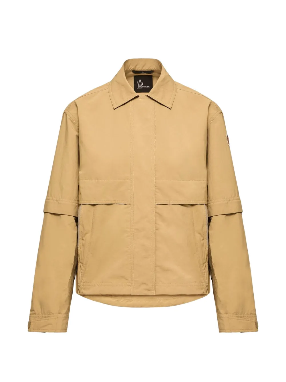 Moncler Grenoble Day-Namic jack met logopatch en klepzak Bruin
