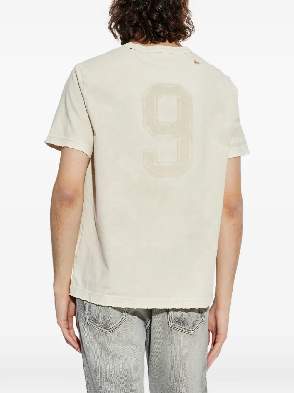 MISBHV T-shirt met print Beige