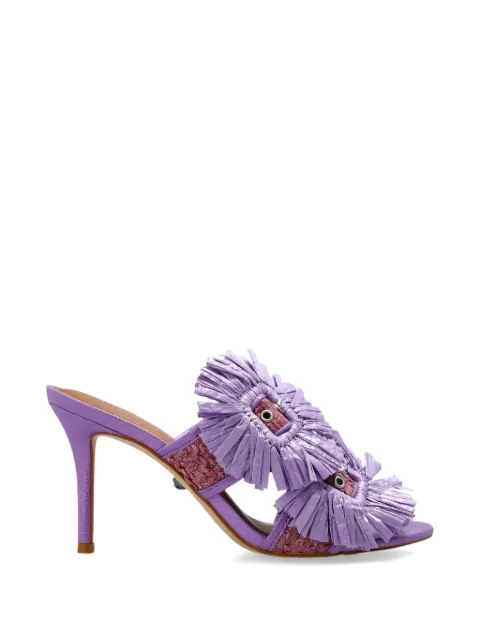 Kurt Geiger London 拉菲草扣环凉鞋