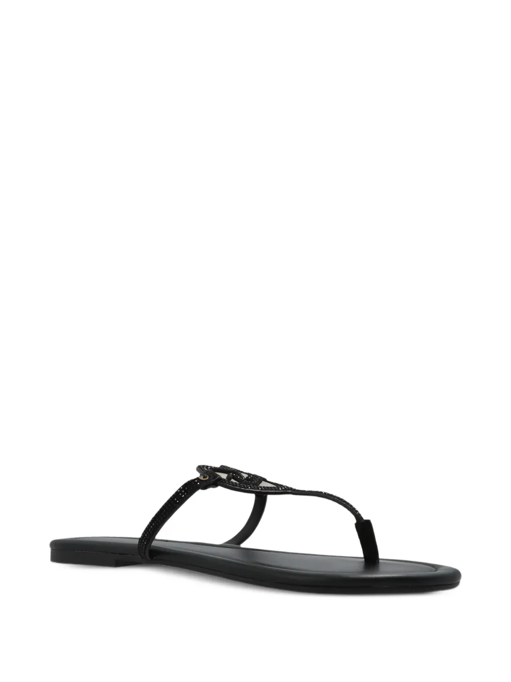 Kurt Geiger London Leren sandalen met hartdetail Zwart