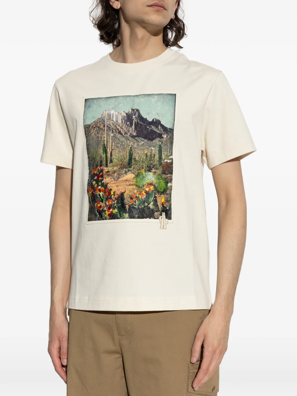 Moncler Grenoble Day-Namic T-shirt Beige
