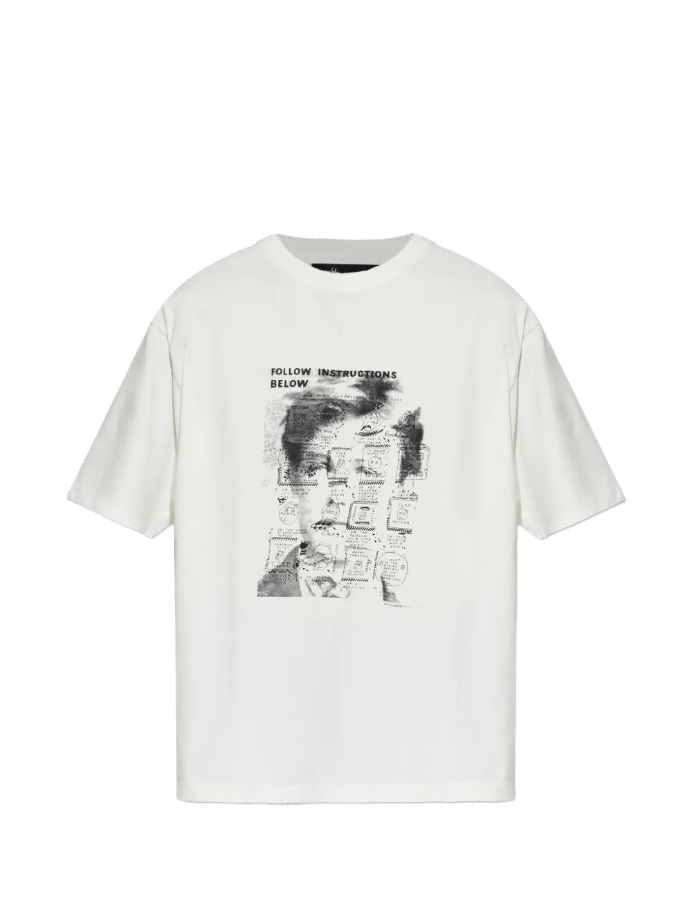 MISBHV x Ray Johnson Rimbaud Template T-Shirt - Weiß