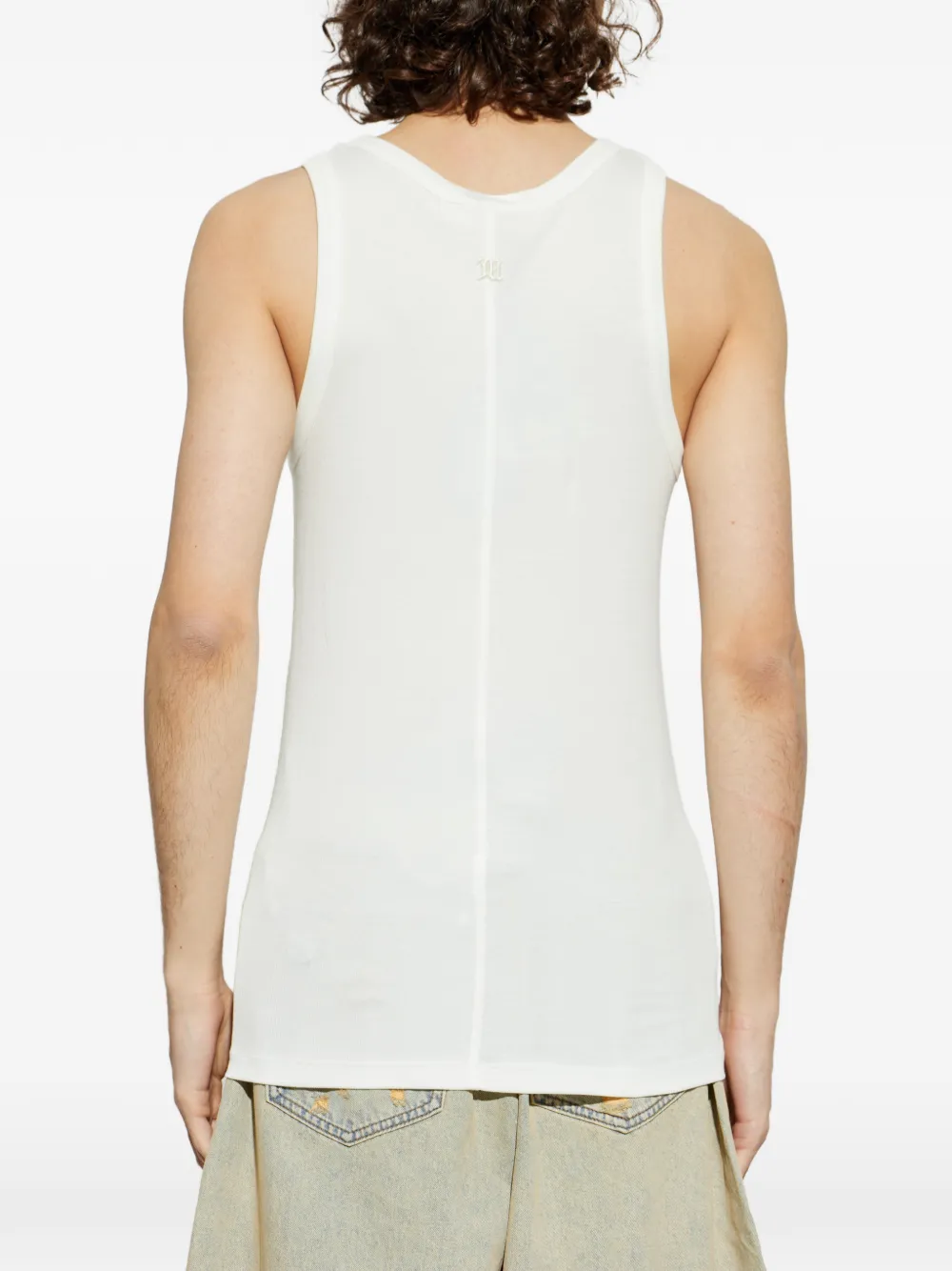 MISBHV Tanktop met logopatch Beige