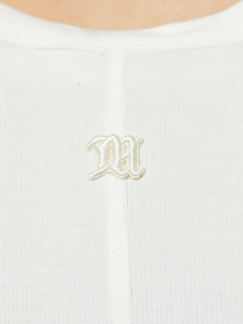 MISBHV Tanktop met logopatch Beige