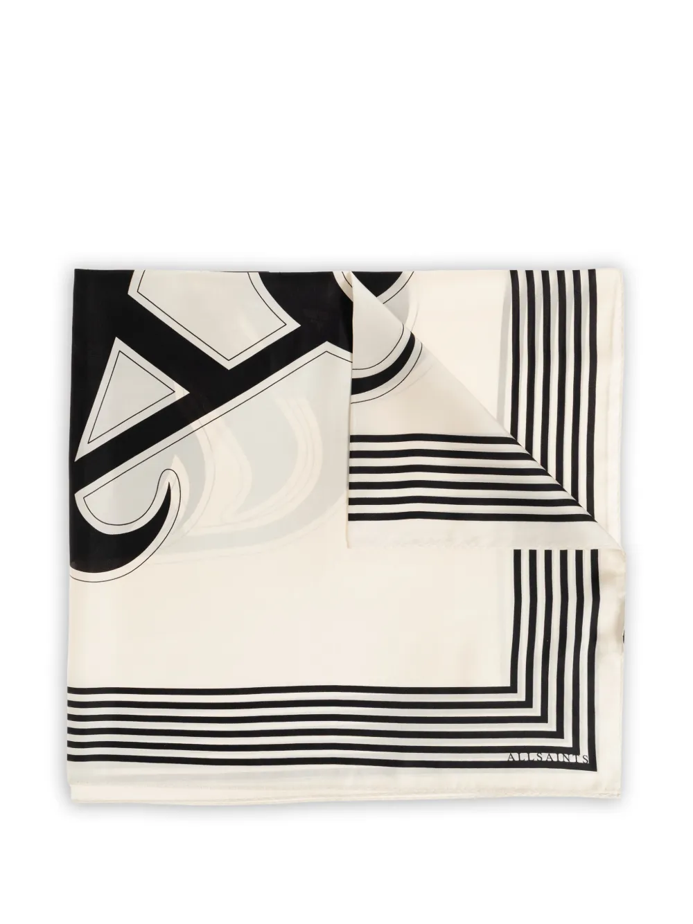 AllSaints Sciarpa AllSaints con stampa grafica - Toni neutri