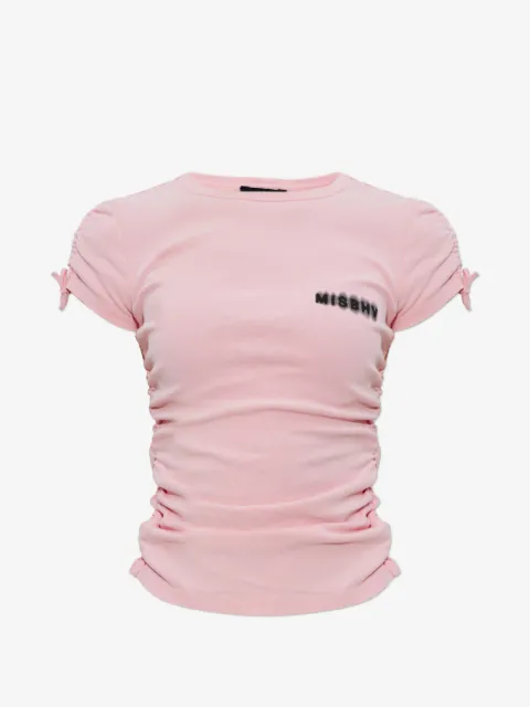 MISBHV ruched-detail T-shirt