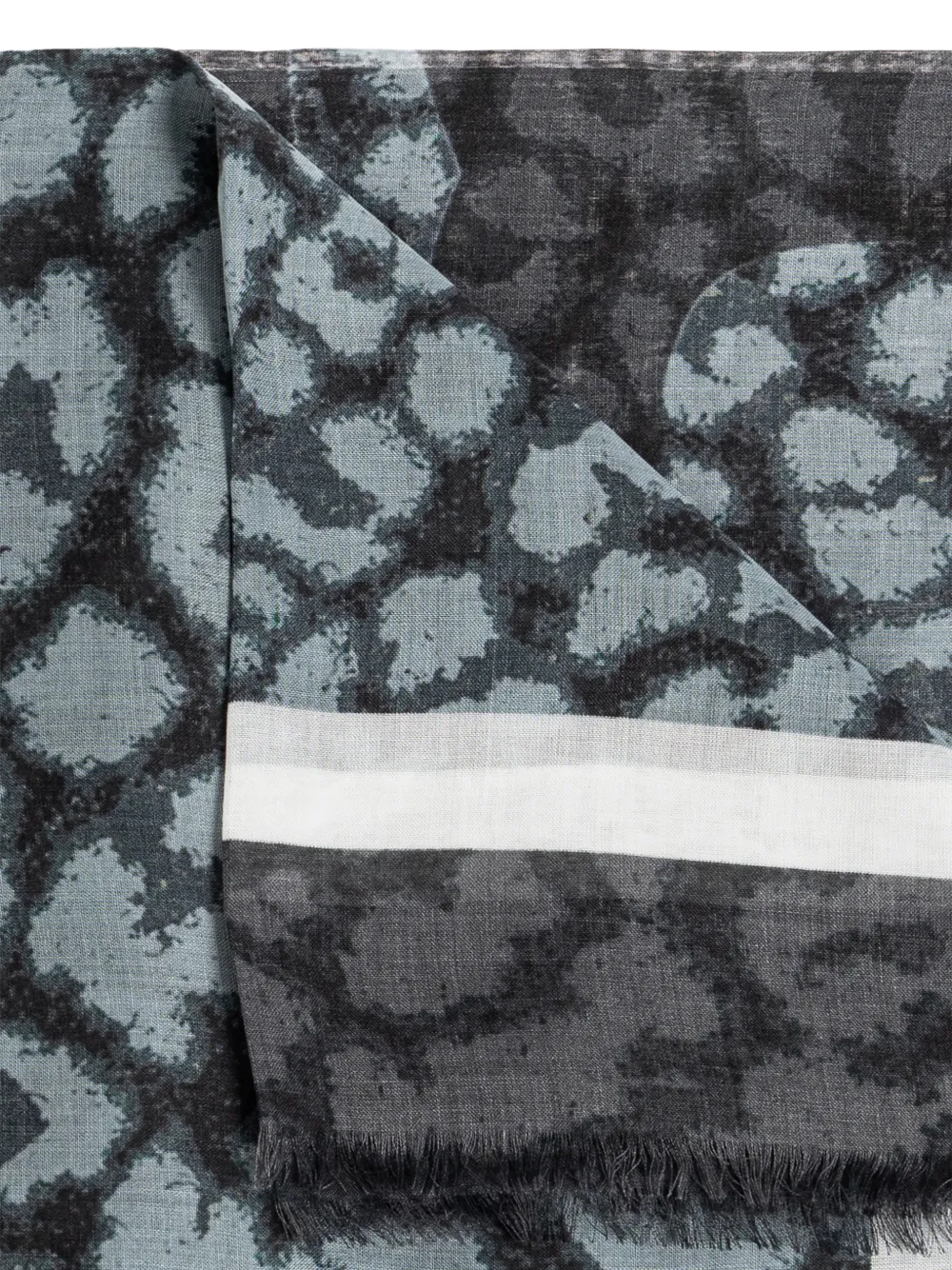  Allsaints Fular Con Estampado De Leopardo - Azul 