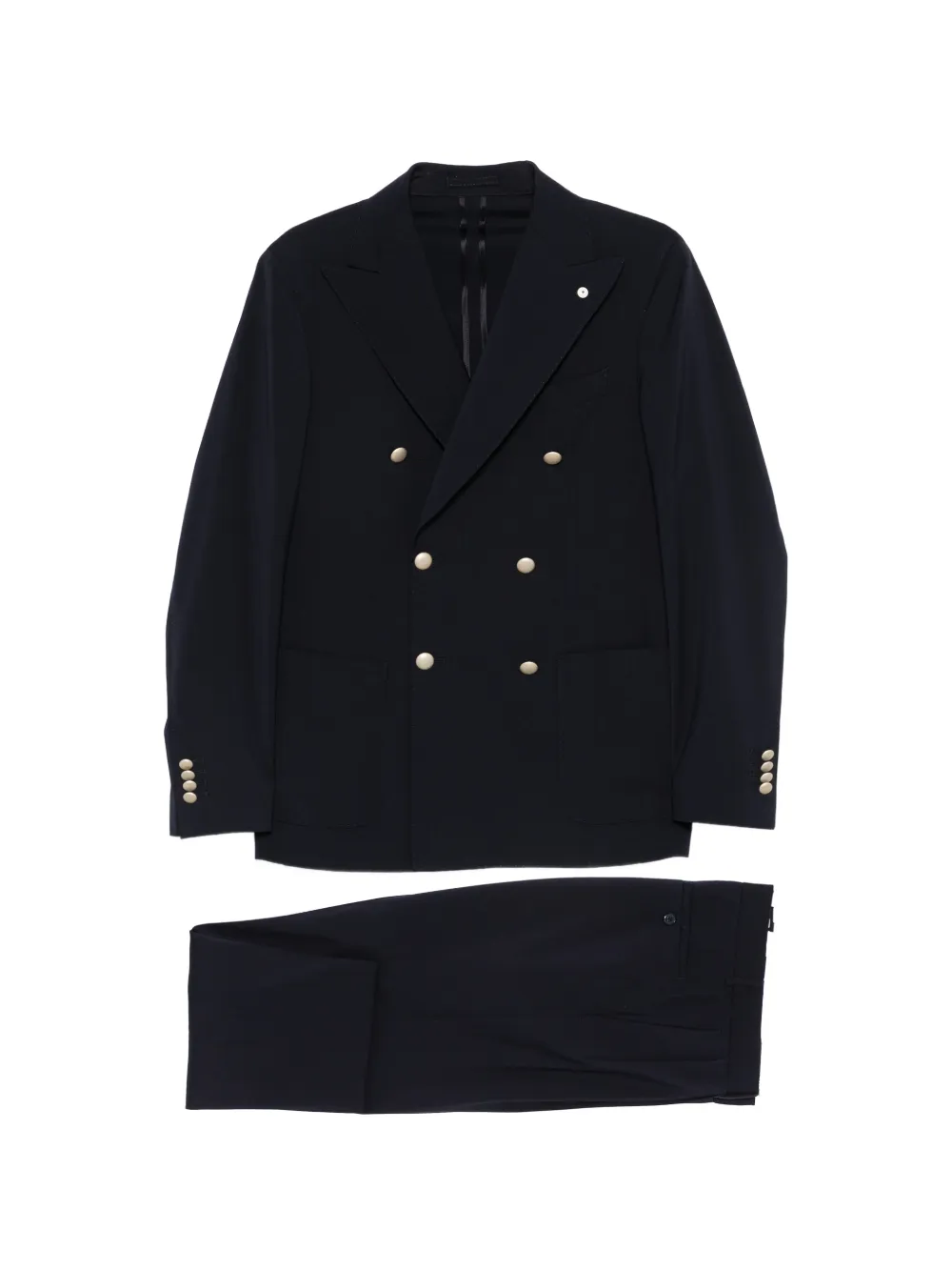 LUIGI BIANCHI MANTOVA double-breasted suit - Blu