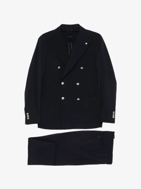 LUIGI BIANCHI MANTOVA costume à veste à boutonnière croisée