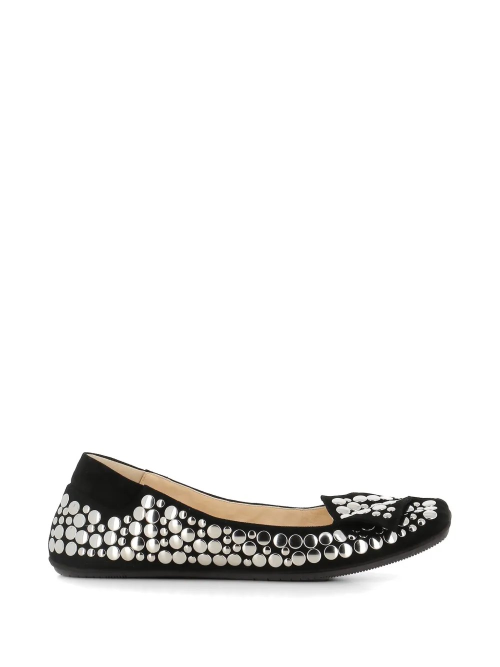 Dove Nuotano Gli Squali studded ballet flats - Nero