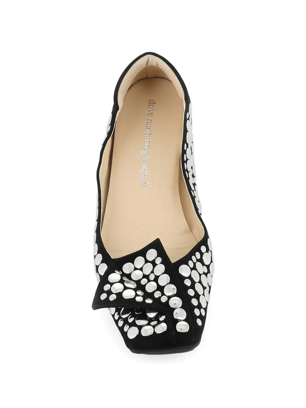 Dove Nuotano Gli Squali Ballerina's met studs Zwart
