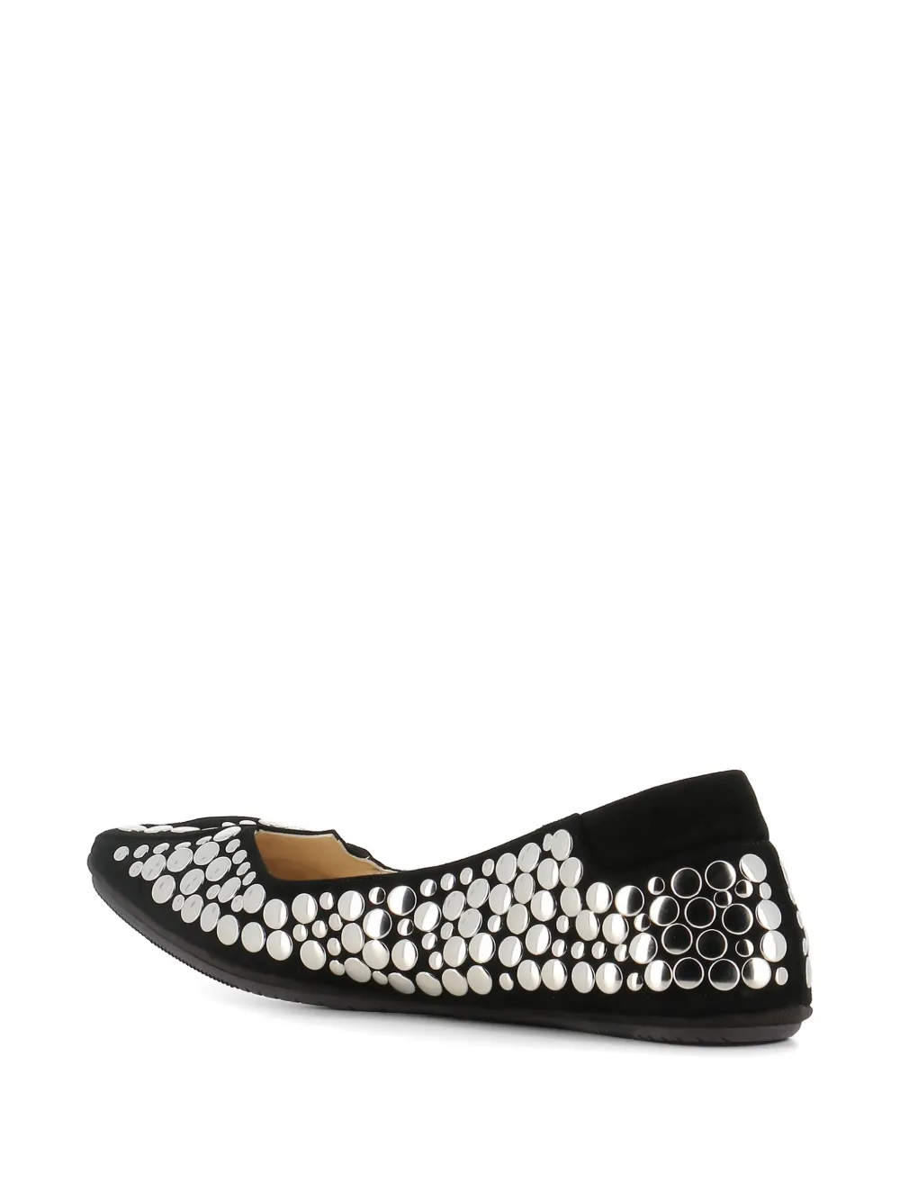 Dove Nuotano Gli Squali Ballerina's met studs Zwart