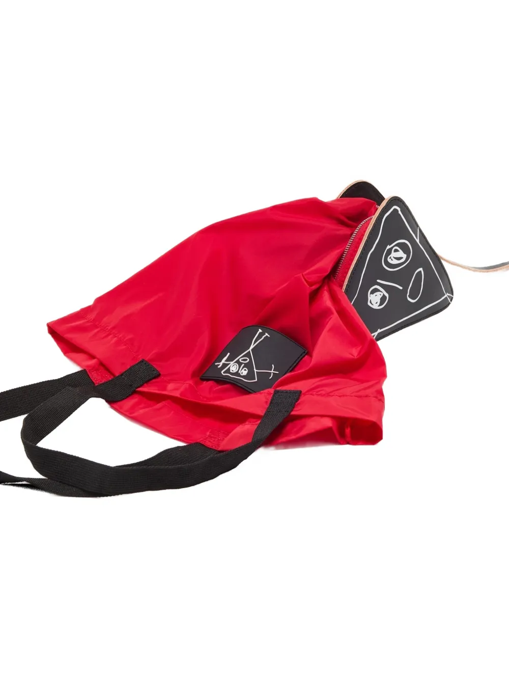  Plan C Bolso Shopper Con Apliques - Rojo 