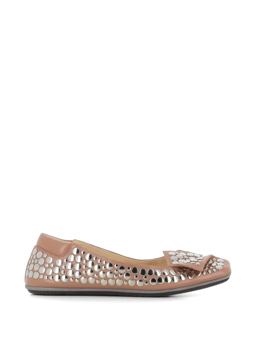 Dove Nuotano Gli Squali embellished ballet flats - Toni neutri