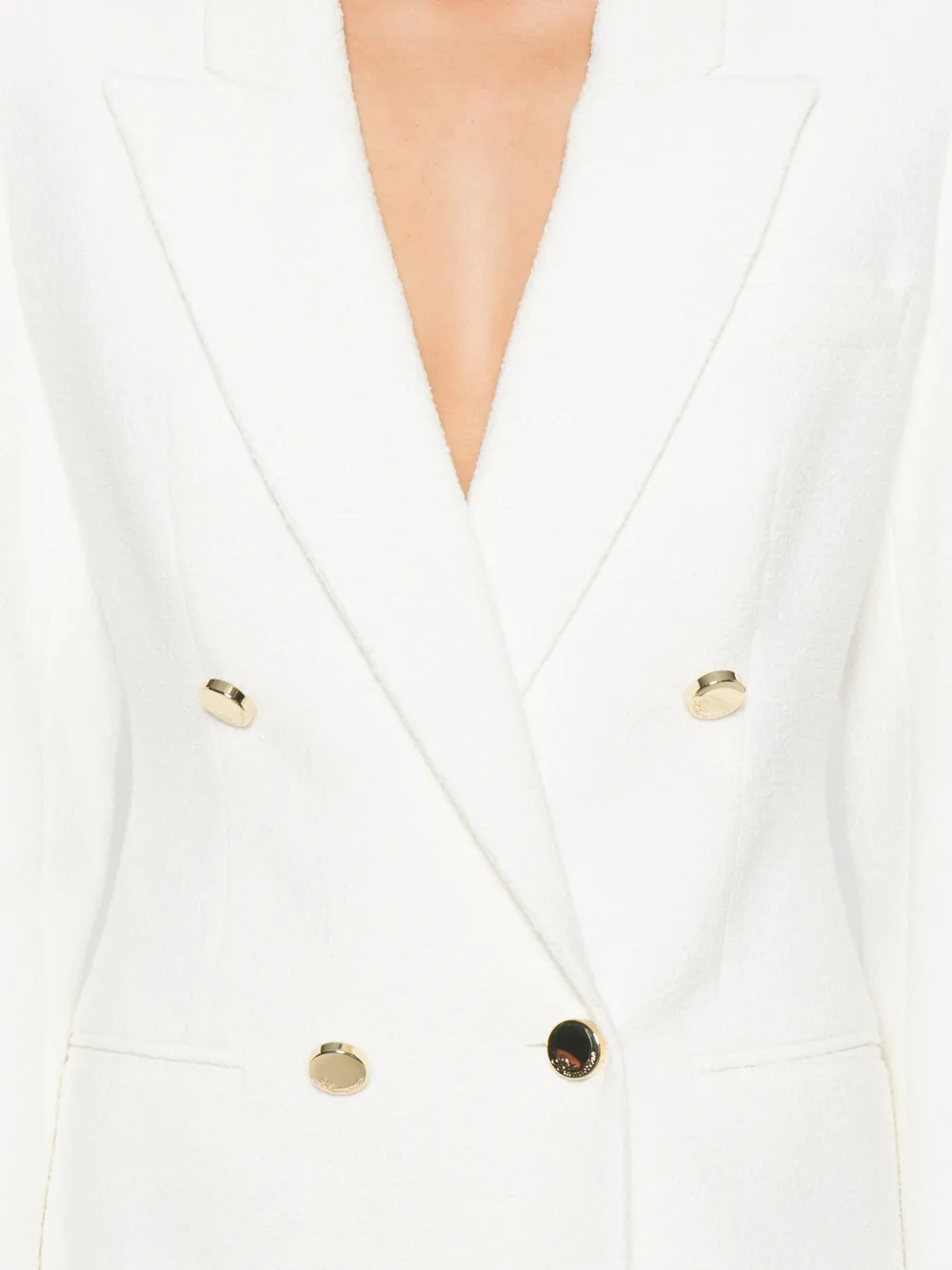 Blumarine Blazer met dubbele rij knopen Beige
