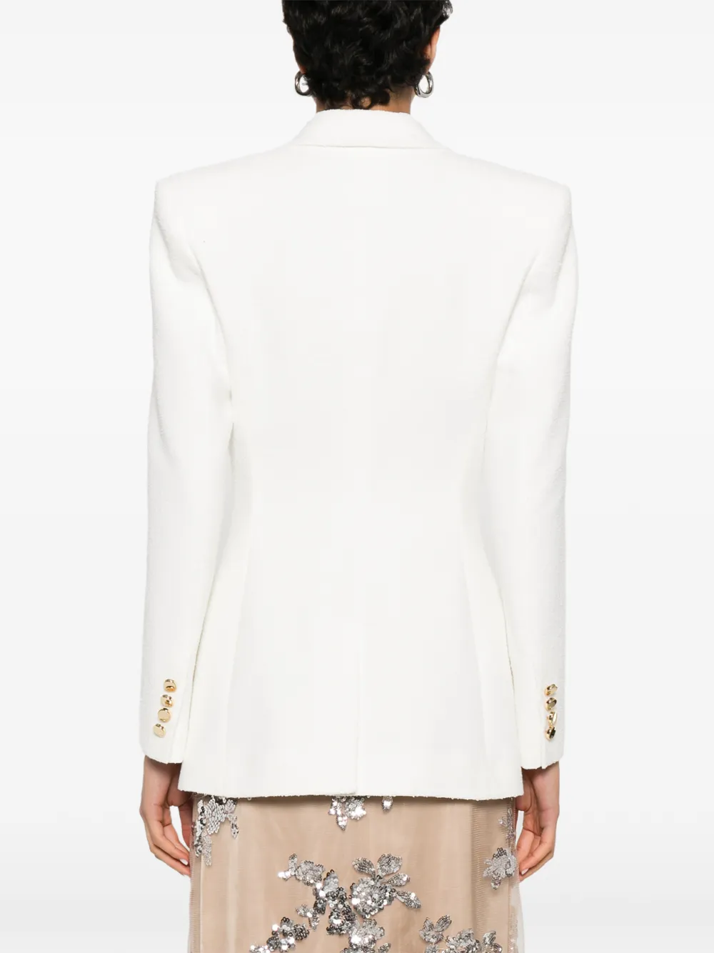 Blumarine Blazer met dubbele rij knopen Beige