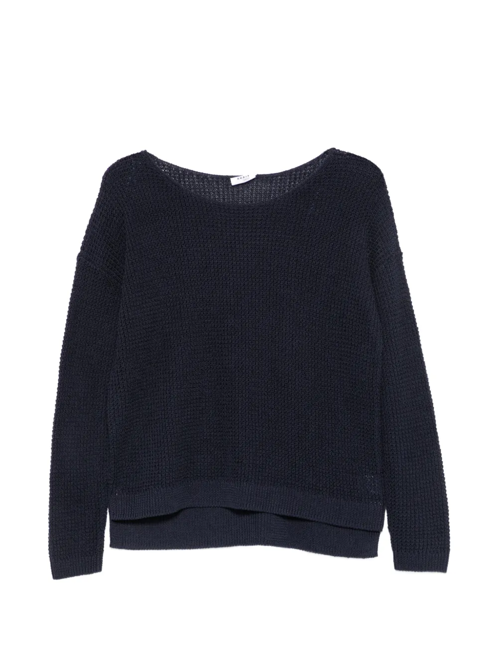 Akris Punto open-knit boat-neck sweater - Blue