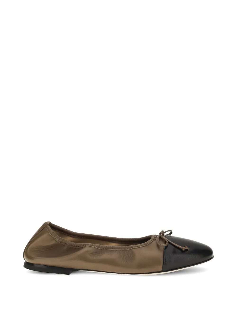 Dear Frances Gala ribbon ballet flats - Verde