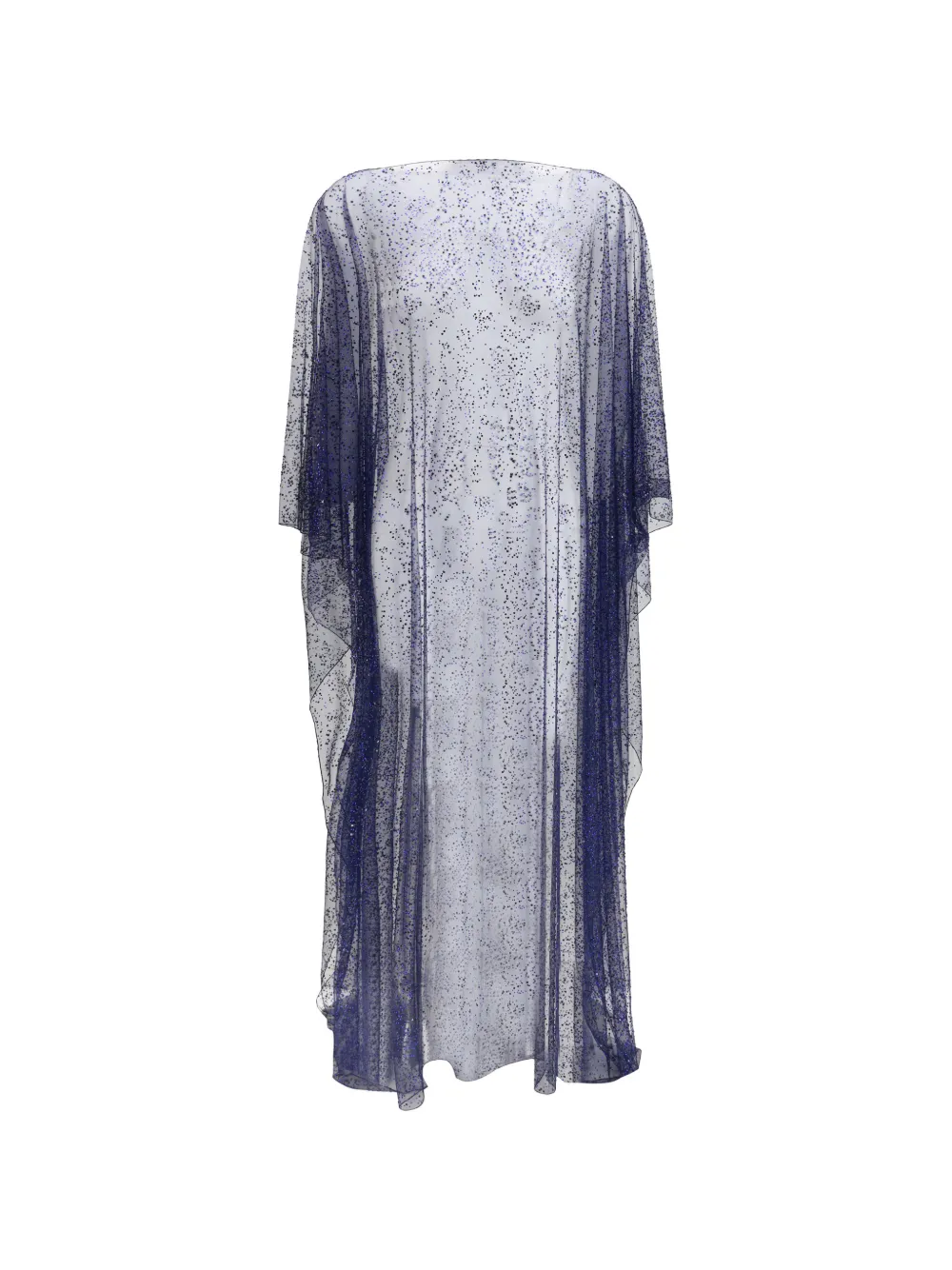 Giorgio Armani crystal-embellished poncho - Blu