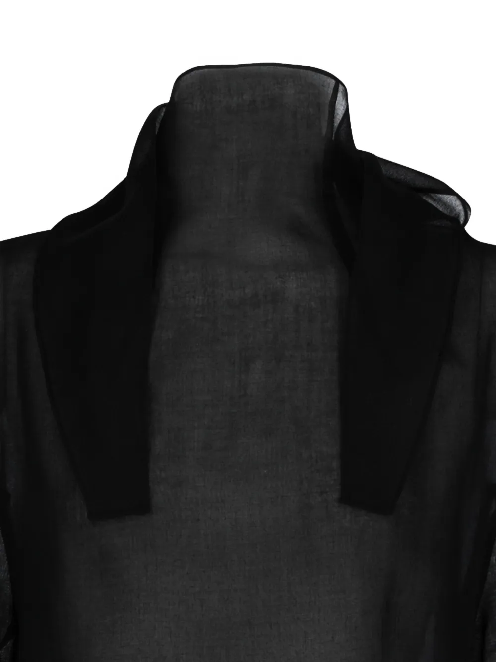 Amomento Knotted Collar Top | Black | FARFETCH AO