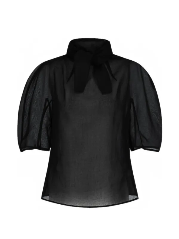 トップス AMOMENTO KNOTTED COLLAR TOP 35089198_66273905_600.jpg