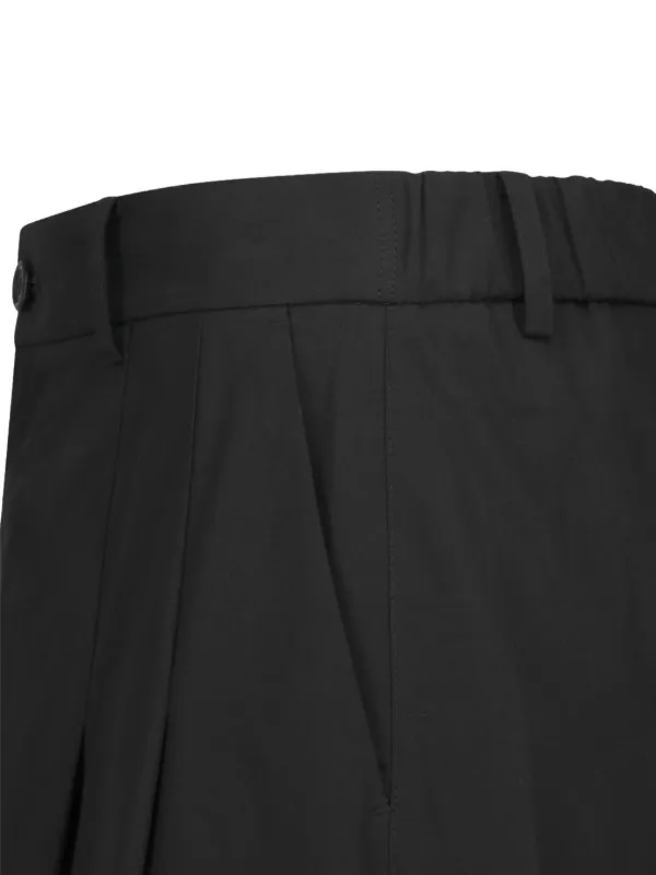 Amomento Wide Bermuda Trousers | Black | FARFETCH