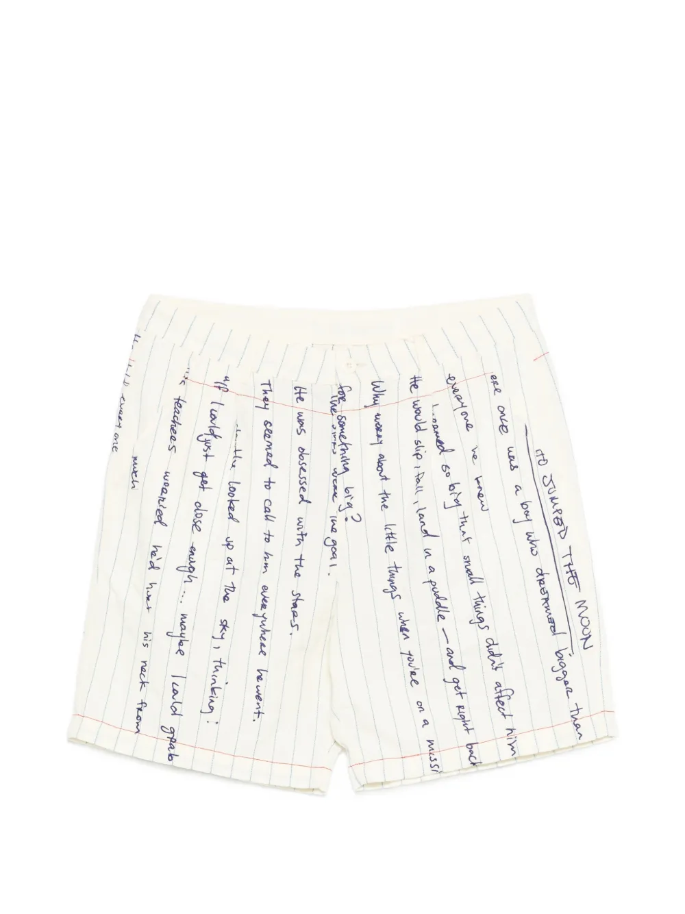KidSuper stripe text shorts - Toni neutri
