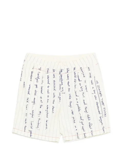 KidSuper stripe text shorts