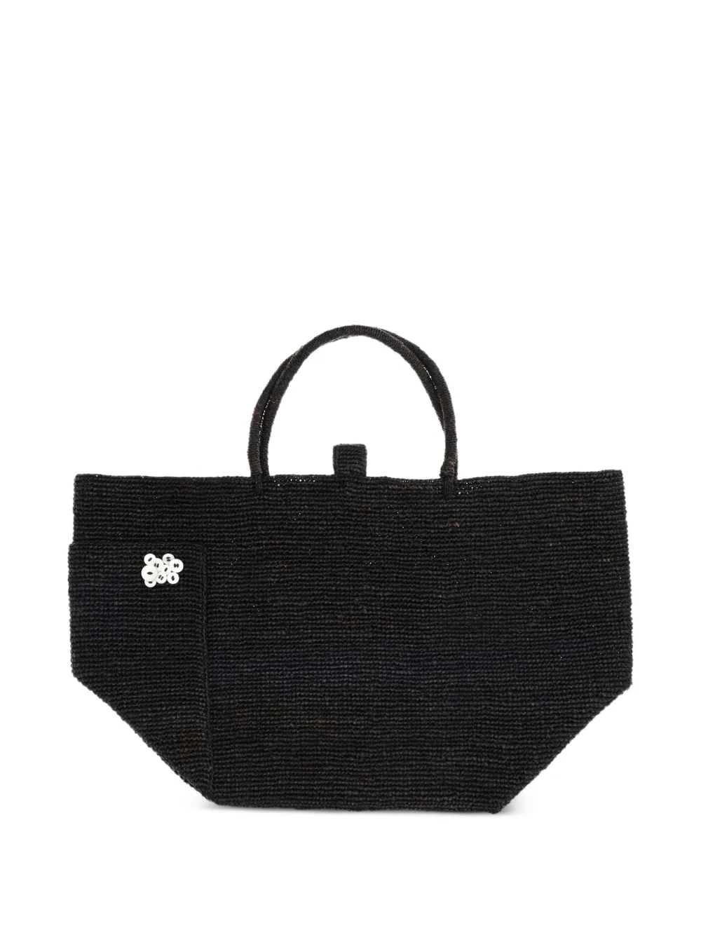 MERCIEL raffia tote bag