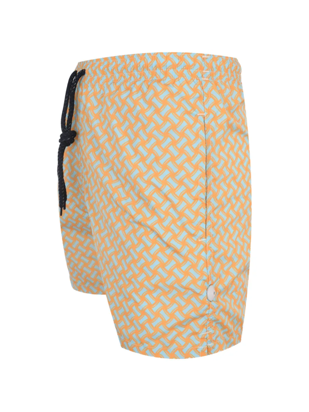 Drumohr Zwembroek met geometrische print Oranje