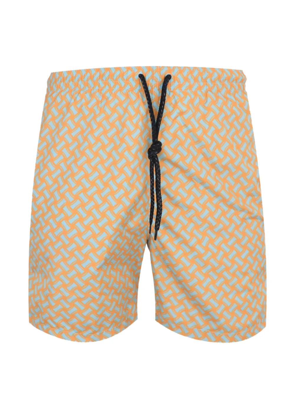 Drumohr geometric-print drawstring shorts - Arancione