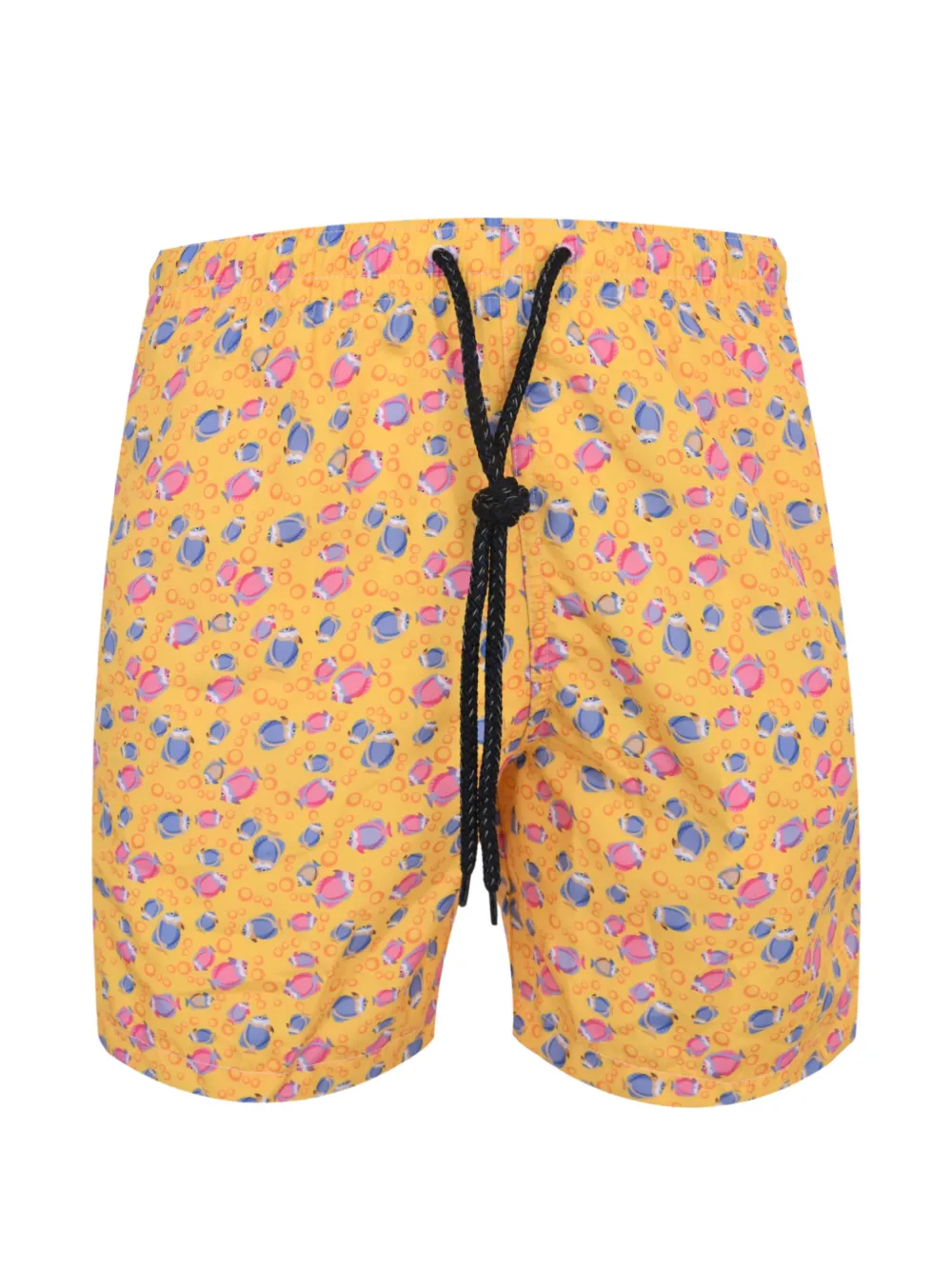 Drumohr fish-print drawstring shorts - Giallo