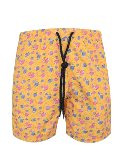Drumohr fish-print drawstring shorts