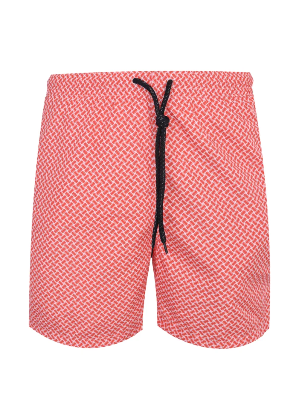 Drumohr geometric-print drawstring shorts - Orange