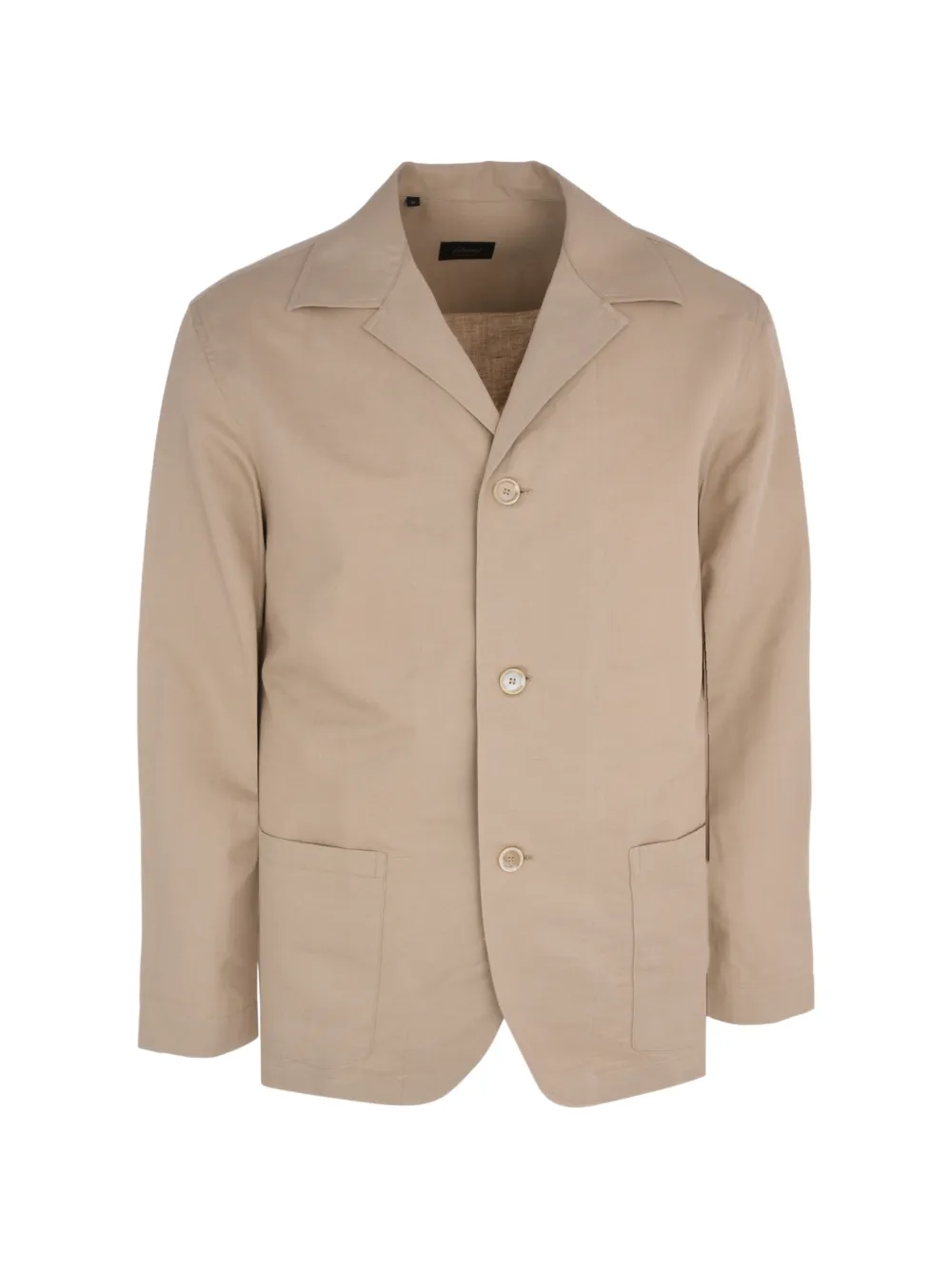 Brioni notched-lapel patch-pocket balzer - Toni neutri