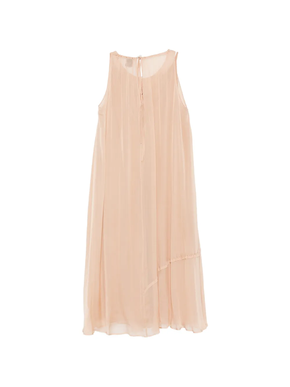 Alysi Jurk met gesmockt vlak Beige