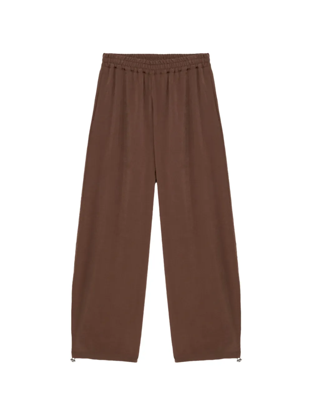 ALPHA STUDIO elasticated waistband trousers - Marrone