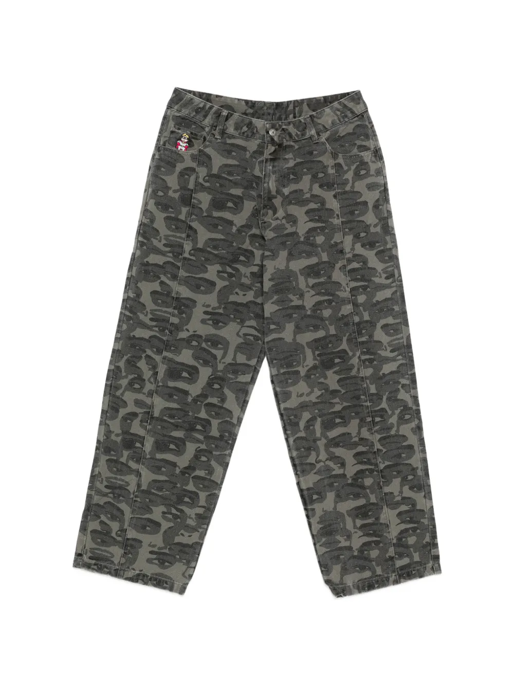 KidSuper printed jeans - Verde