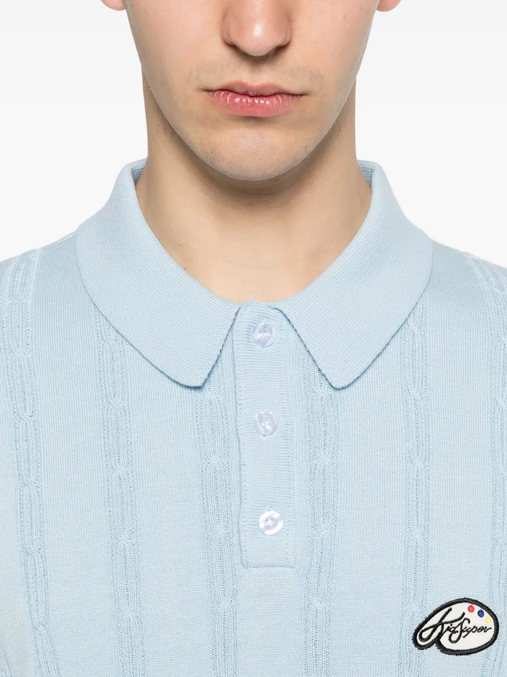 KidSuper Poloshirt met geborduurd logo Blauw