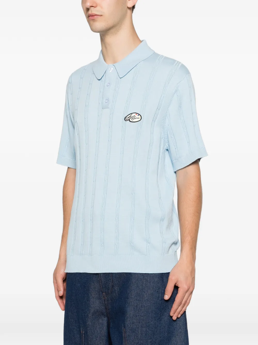 KidSuper Poloshirt met geborduurd logo Blauw