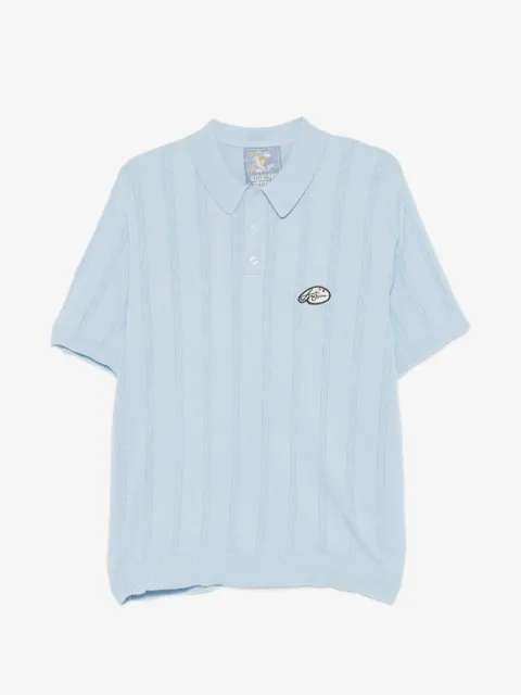 KidSuper embroidered striped polo shirt