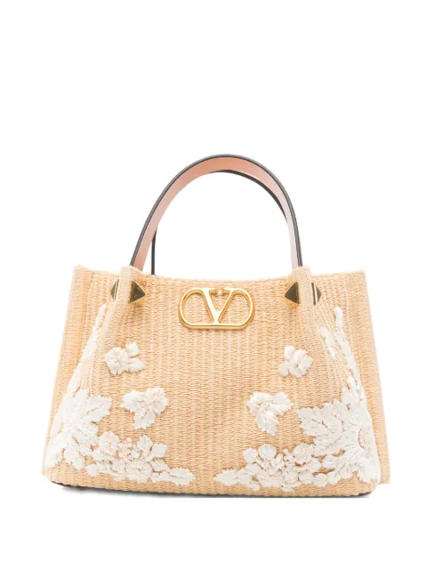 Valentino Garavani floral-embellished tote bag