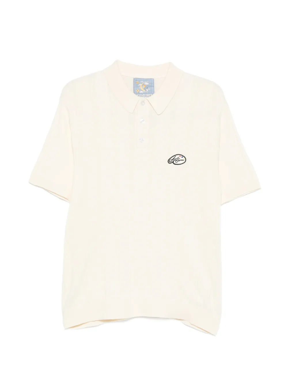 KidSuper logo detail polo shirt - Toni neutri